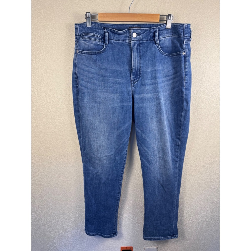 NYDJ Jeans Womens 14P Denim Ankle Length Slim Leg Stretch Casual Girlfriendā